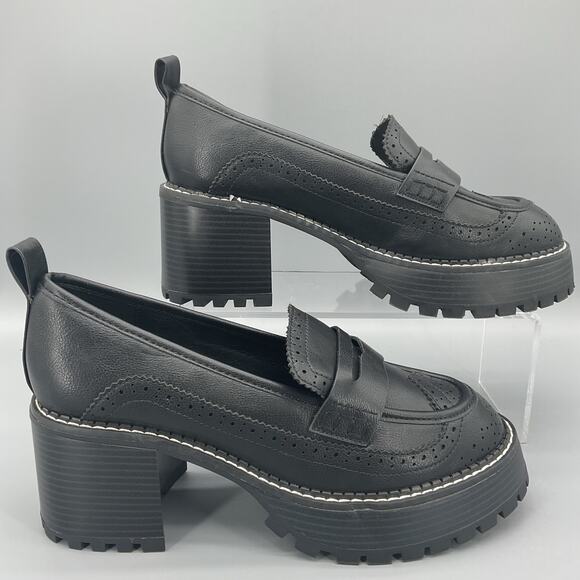 NEW MIA Women’s Deena Heeled Loafer Black Size 10 - Picture 1 of 10
